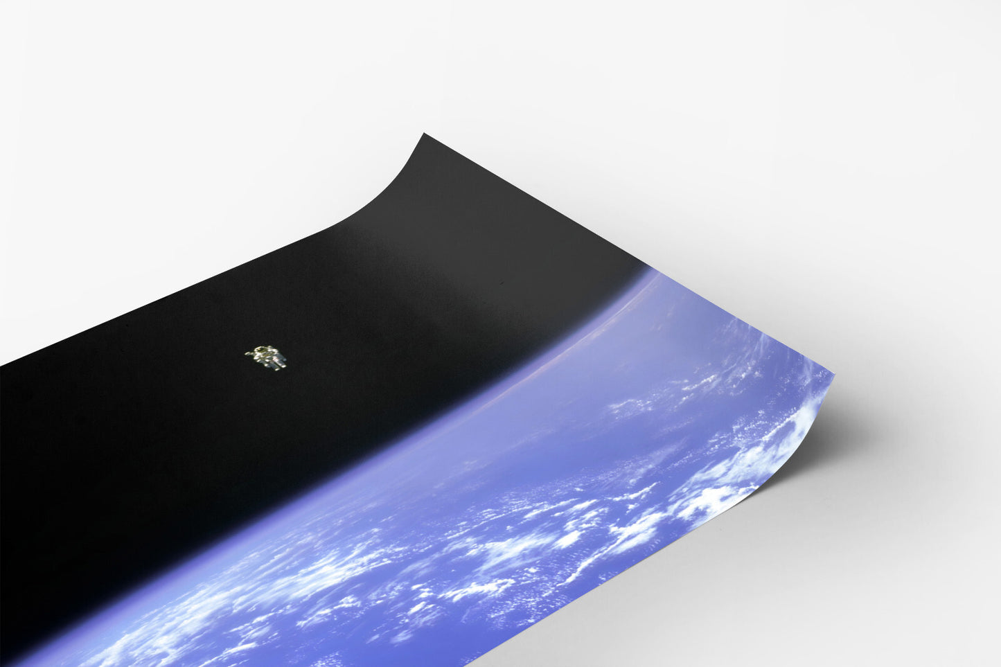 Astronaut Floating in Space Orbit Spacewalk Earth Photo Poster Art Print