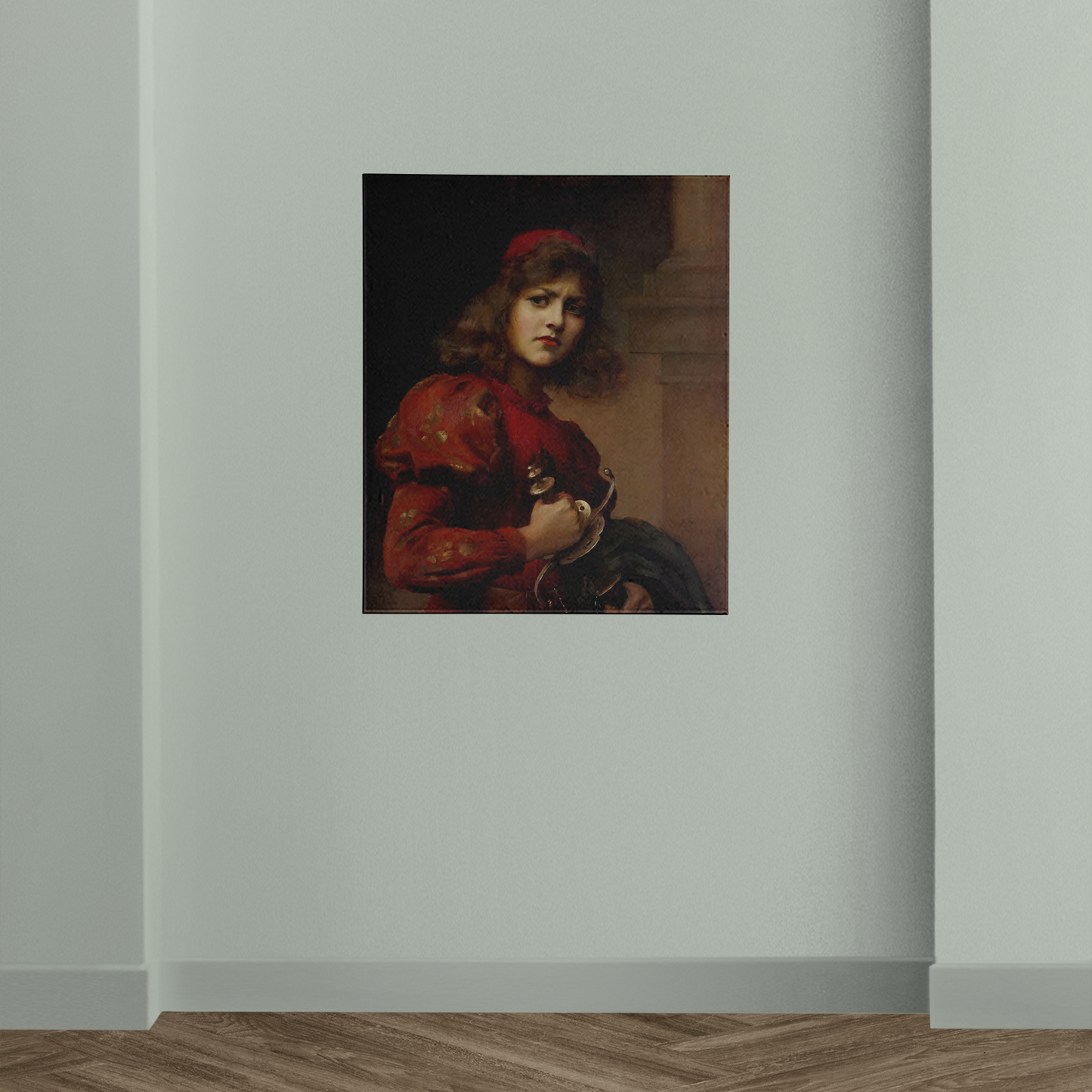 Saint Joan of Arc Paul de La Boulaye Red 1909 Painting Poster Art Print