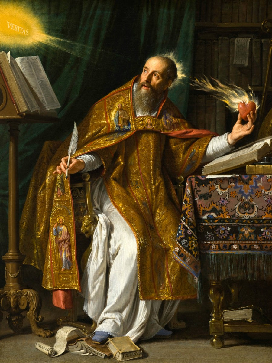 Saint Augustine by Philippe de Champaigne 1645 Painting Poster Art Print