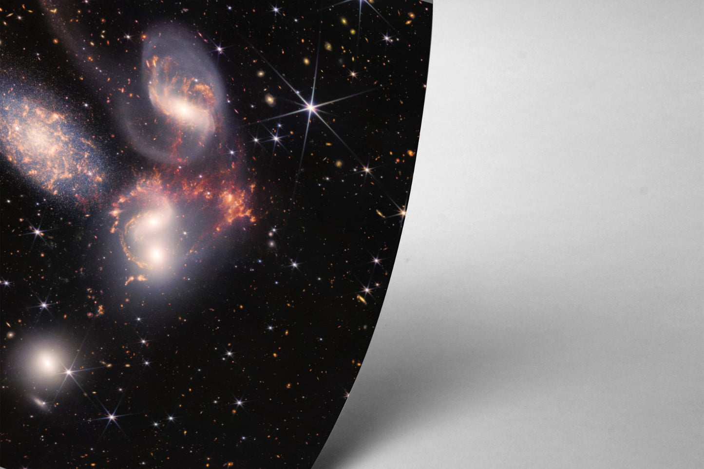 Stephan’s Quintet James Webb Space Telescope JWST Space Photo Poster Art Print 24 x 24 in