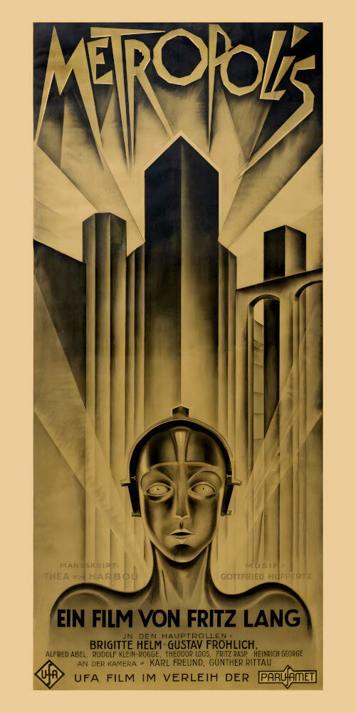 Metropolis 1927 Fritz Lang Silent Film Cinema Movie Poster Art Print