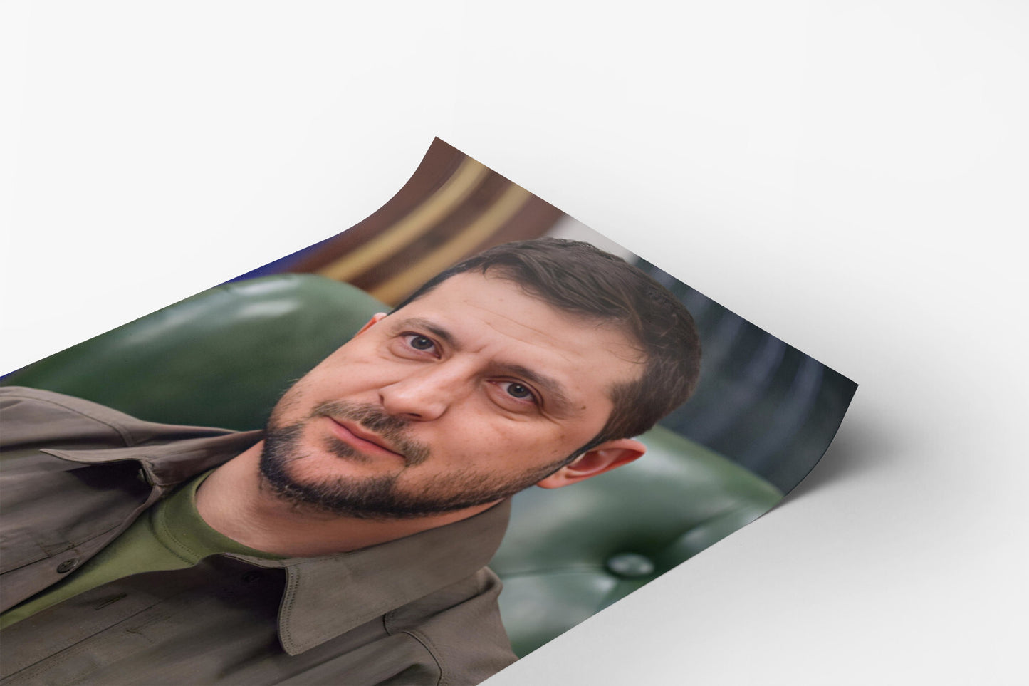 President Volodymyr Zelensky Portrait Ukraine Photo Poster Art Print