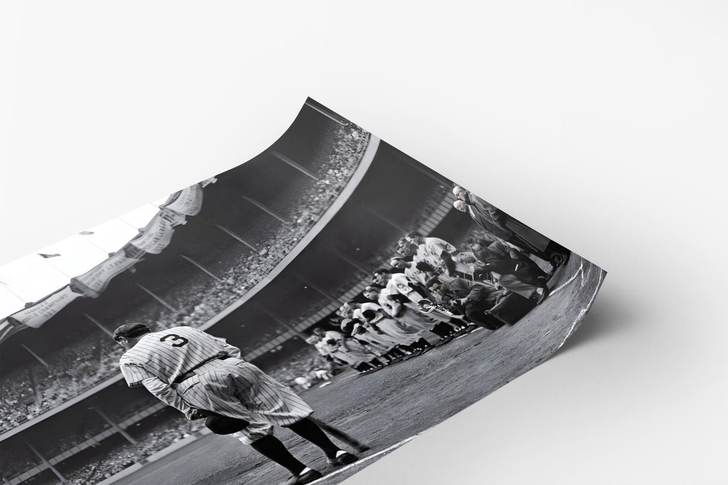 Babe Ruth Bows Out Retirement Stadium Photograph Photo Poster Art Print