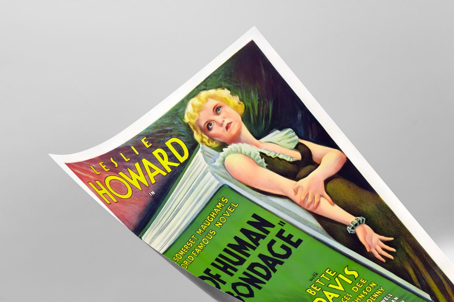 Of Human Bondage 1934 Leslie Howard Bette Davis Movie Poster Film Art Print