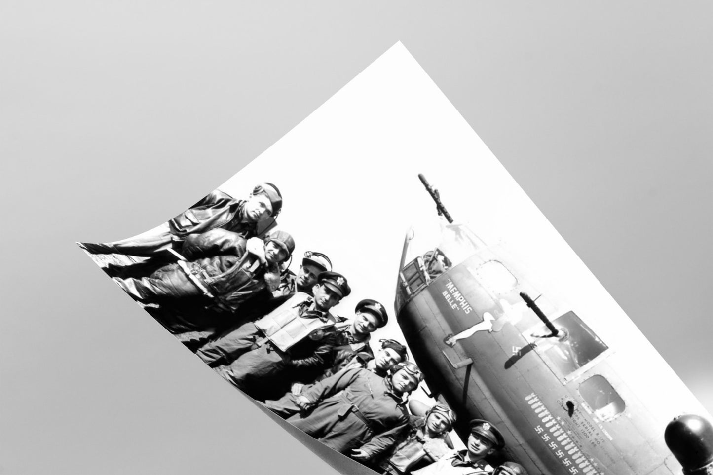 Memphis Belle Crew B-17 Flying Fortress Nose Art Bomber Photo Poster Art Print