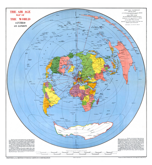 The image is a map of the world, showing the continents and oceans in a detailed and colorful manner.