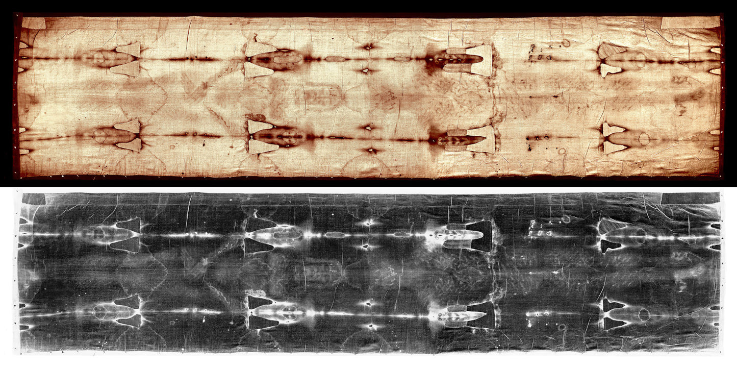 The image is a black and white photograph of a textured surface, possibly a piece of fabric or paper, with a repeating pattern of shapes or designs.