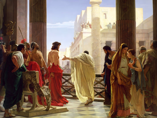 Ecce Homo Behold the Man Antonio Ciseri 1871 Jesus Pilate Painting Poster Art Print