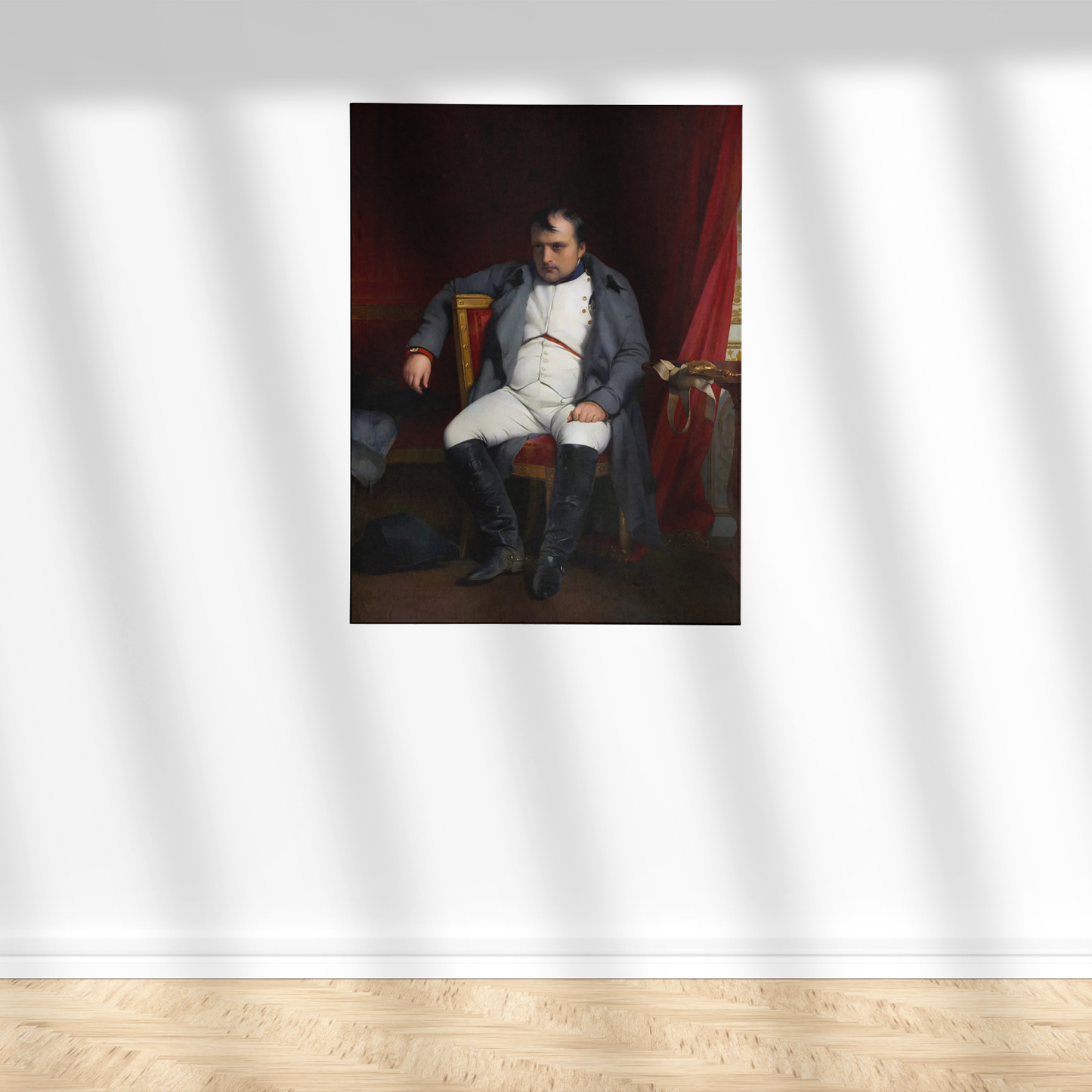 Napoleon at Fontainebleau 1846 Abdication Portrait Painting Poster Art Print