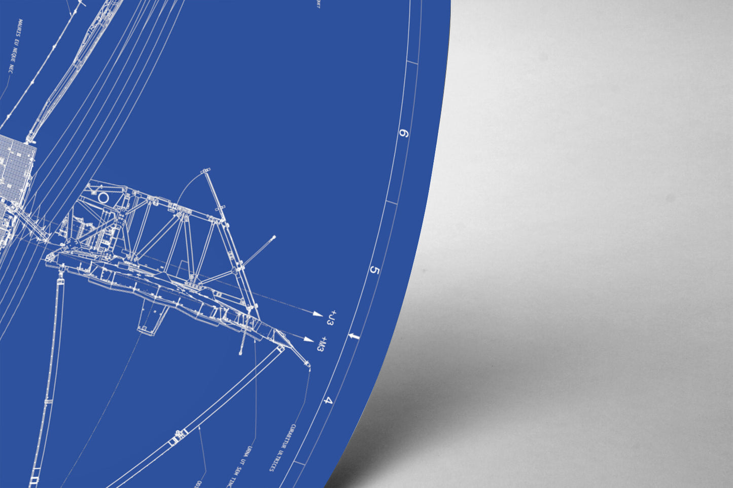 The image is a technical drawing or blueprint of a structure, with various measurements and annotations.