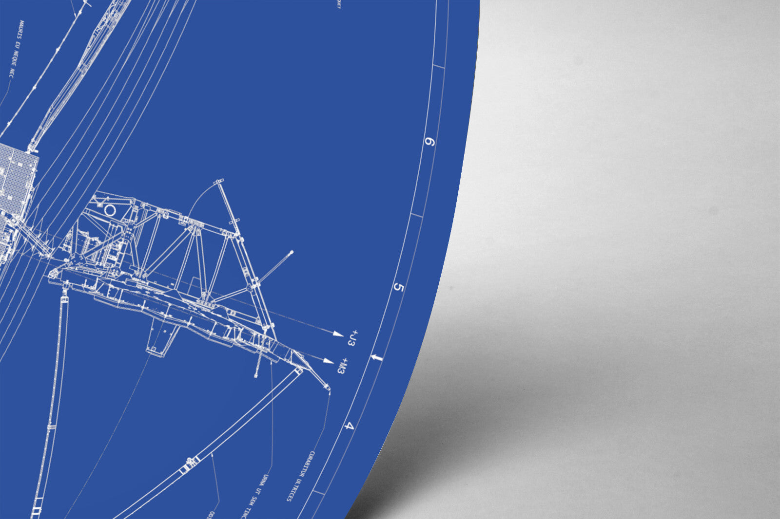 The image is a technical drawing or blueprint of a structure, with various measurements and annotations.
