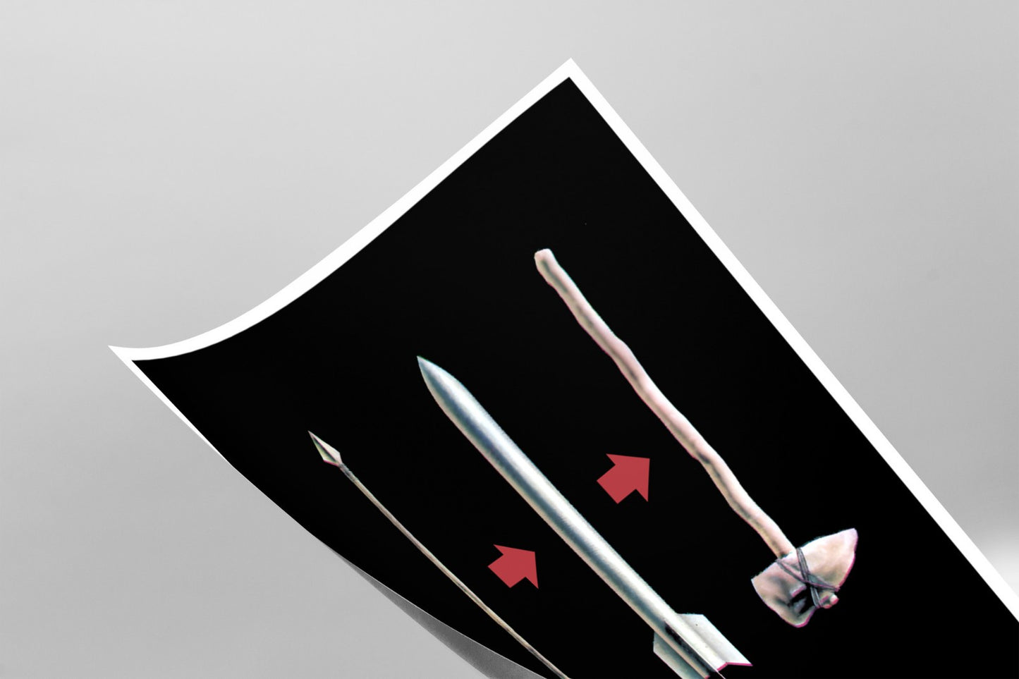 Soviet Anti-War Propaganda Missile Arrow Evolution Poster Art Print