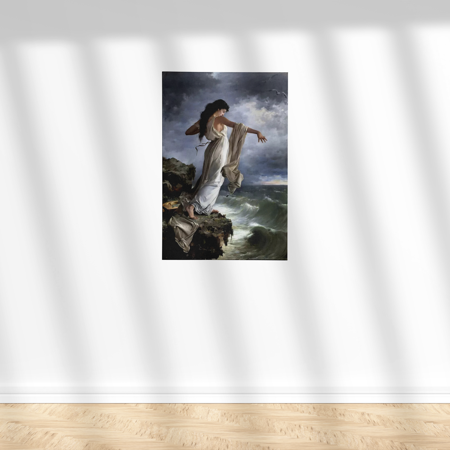 Death of Sappho by Miguel Carbonell Selva 1881 Painting Poster Print -