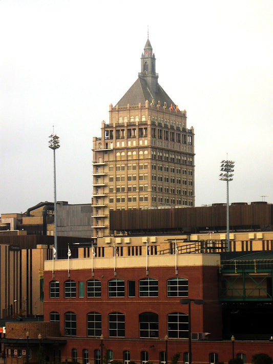 Rochester NY Kodak Building Cityscape Skyscraper Photo Poster Art Print 18 x 24 in