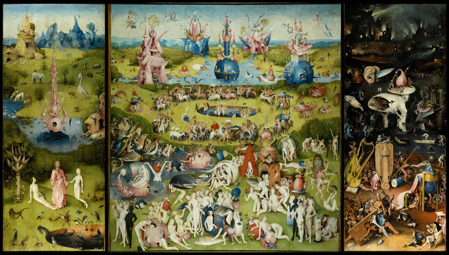 The Garden of Earthly Delights Hieronymus Bosch 1487 Painting Poster Art Print