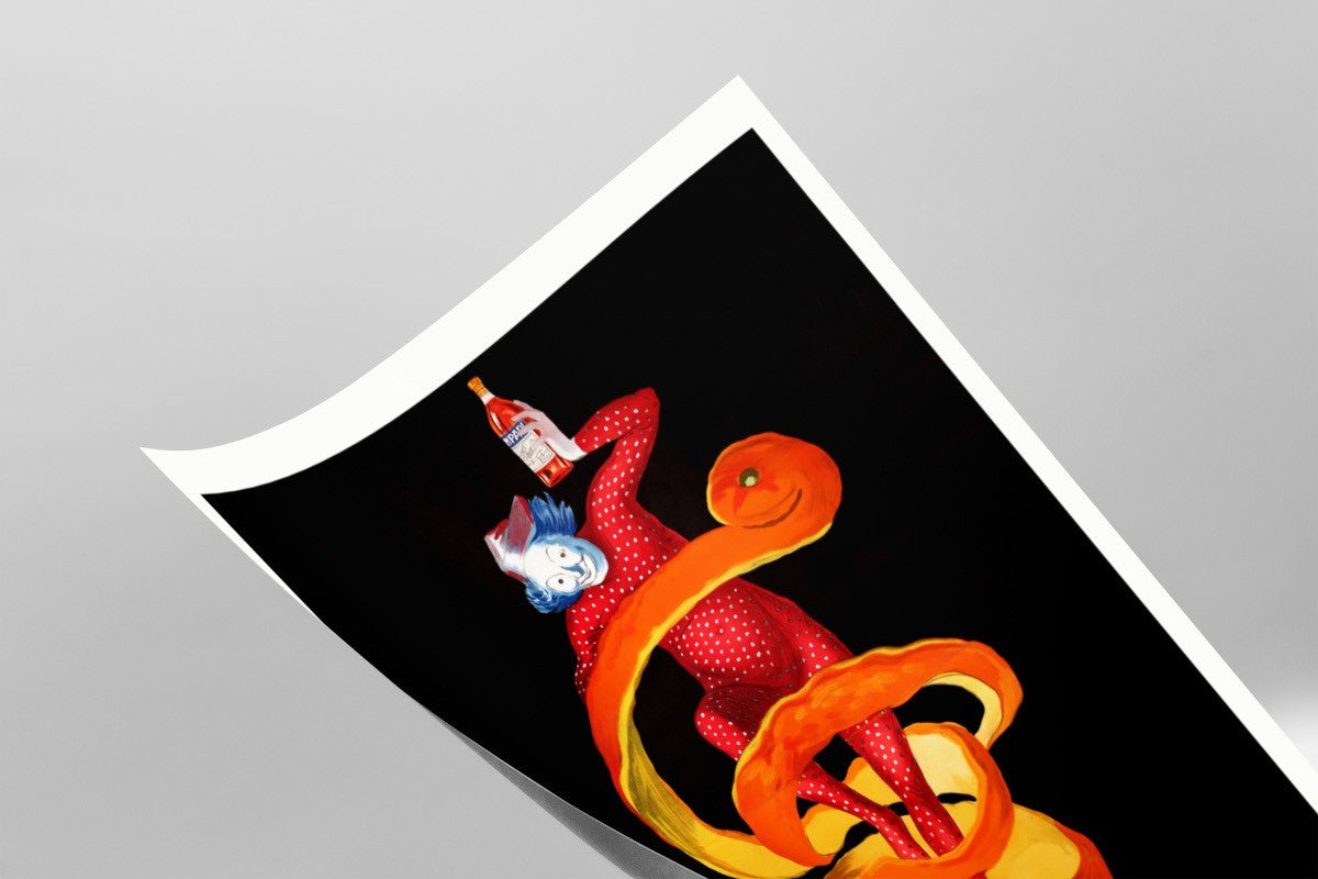 Bitter Campari Clown Orange Peel Liqueuer Italian Advertising Poster Art Print