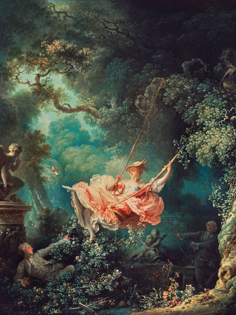 The Swing Jean-Honoré Fragonard 1767 Woman Forest Painting Poster Art Print