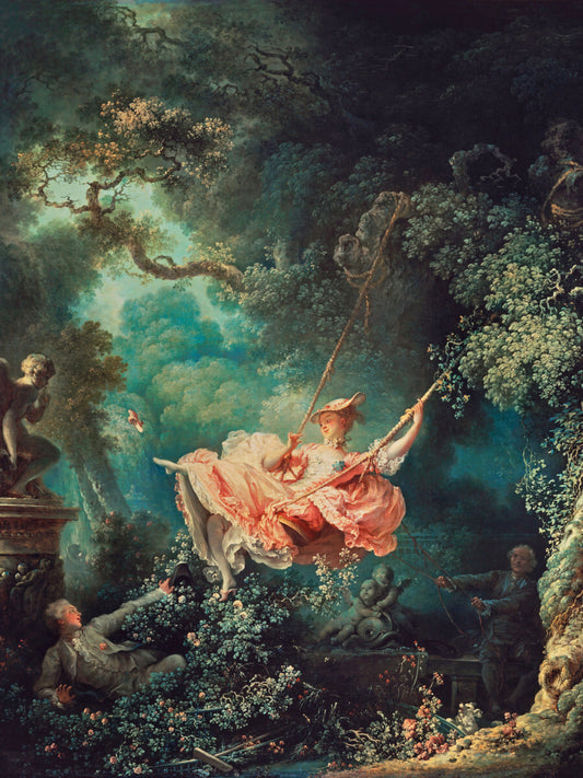 The Swing Jean-Honoré Fragonard 1767 Woman Forest Painting Poster Art Print