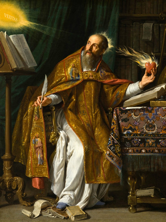 Saint Augustine by Philippe de Champaigne 1645 Painting Poster Art Print