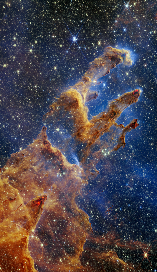Pillars of Creation James Webb Space Telescope Nebula Stars Space Photo Poster Art Print