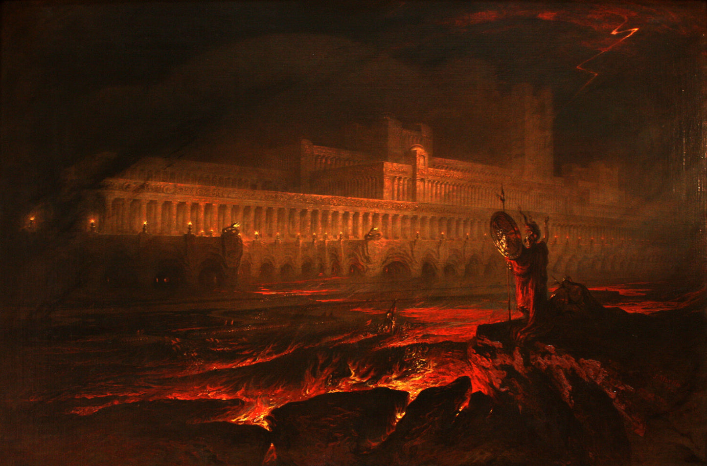 Pandemonium John Martin 1841 Demon City Painting Poster Art Print