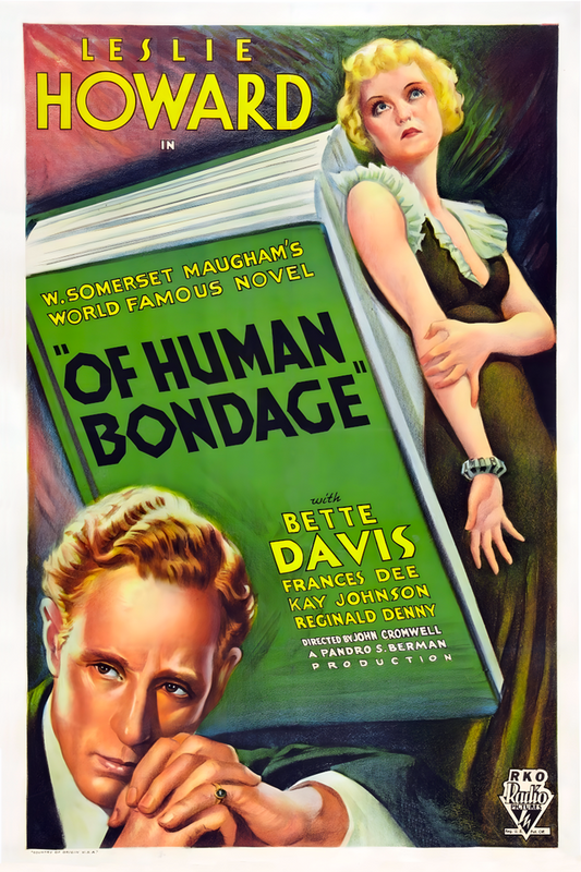 Of Human Bondage 1934 Leslie Howard Bette Davis Movie Poster Film Art Print