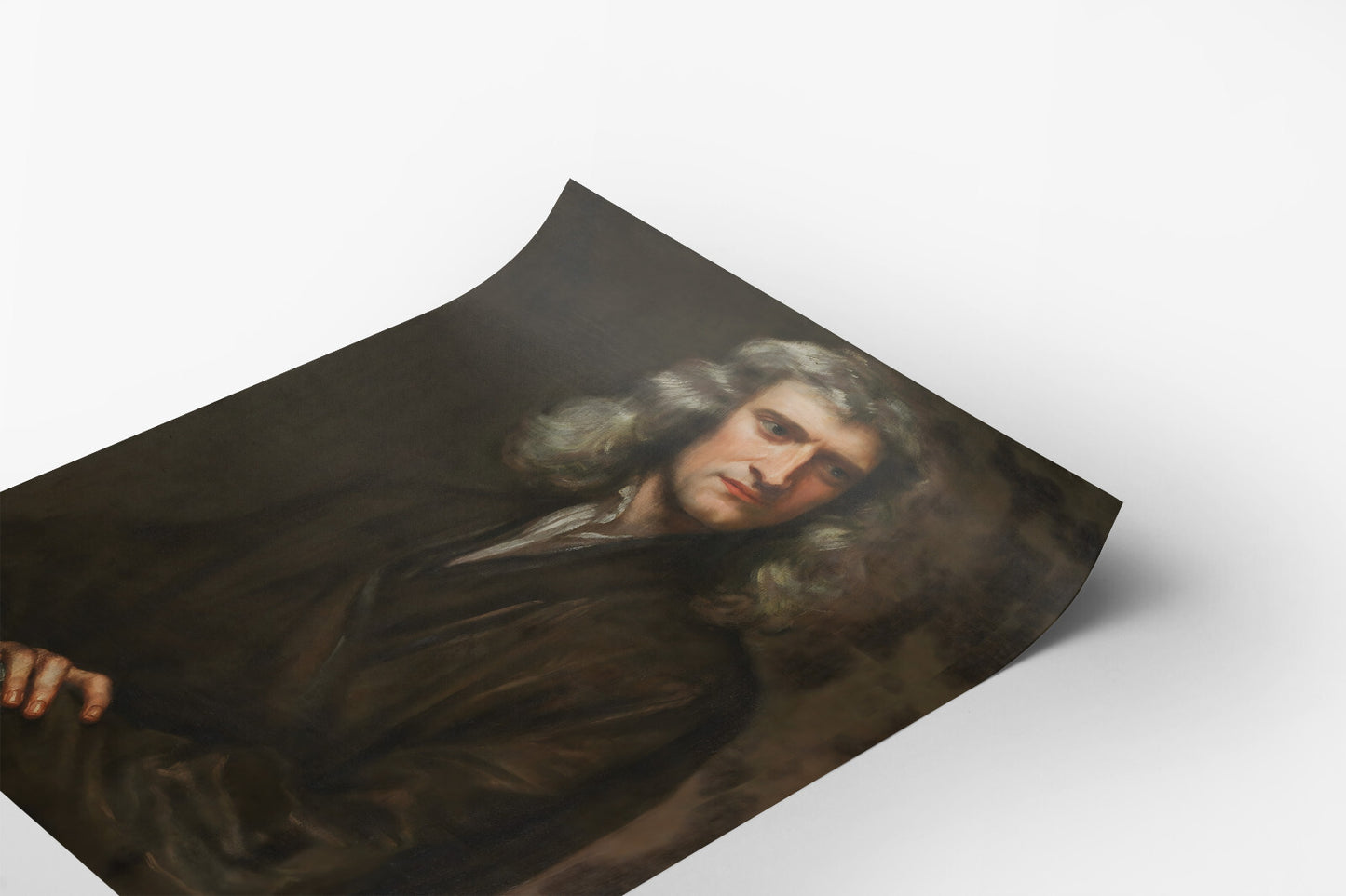 Portrait of Sir Isaac Newton by Godfrey Kneller 1689 Painting Poster Art Print