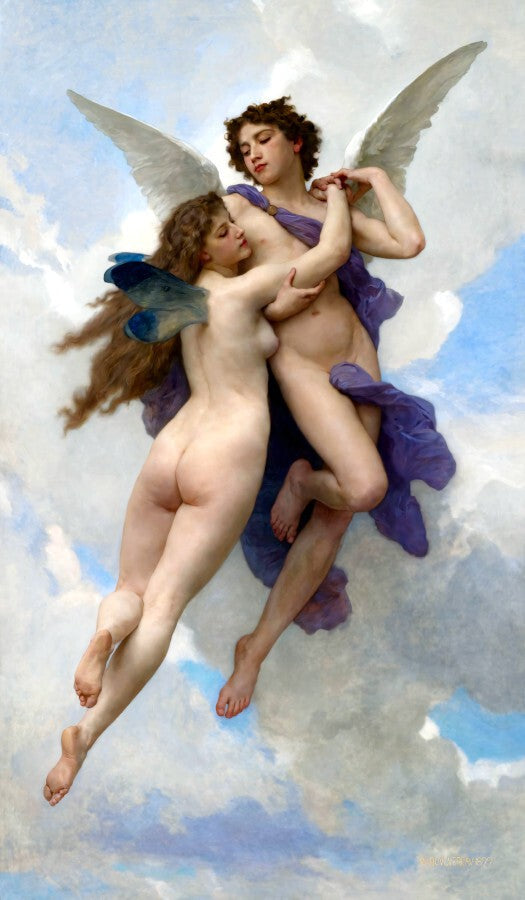 L'Amour et Psyche Love and Psyche Bouguereau 1899 Painting Poster Art Print