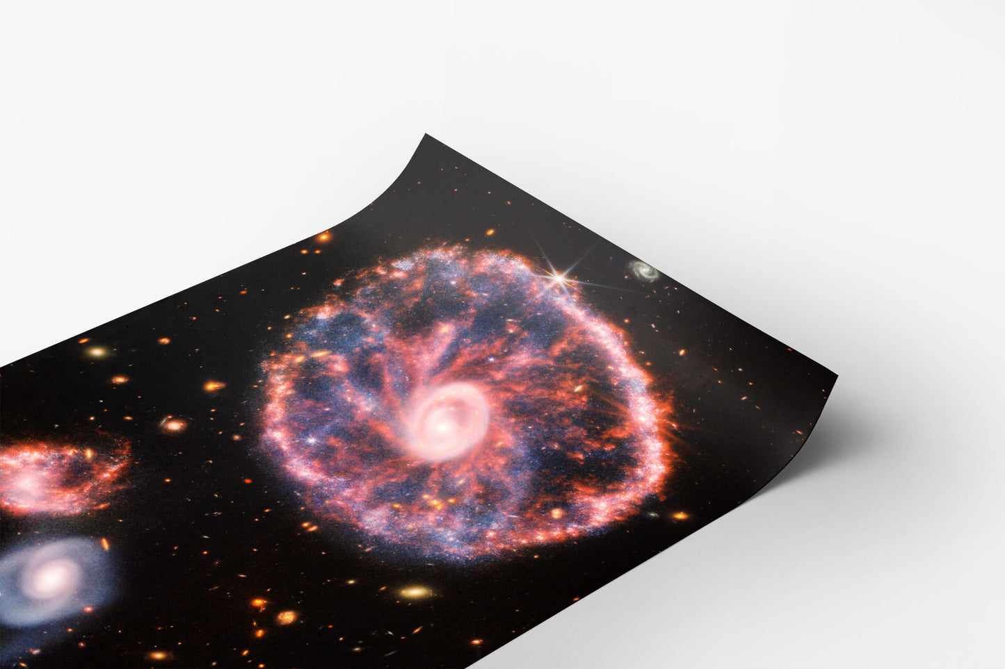 Cartwheel Galaxy James Webb Space Telescope JWST Space Photo Poster Art Print