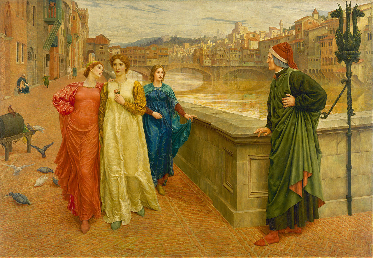 Henry Holiday Dante and Beatrice 1882 1884 Painting Poster Art Print