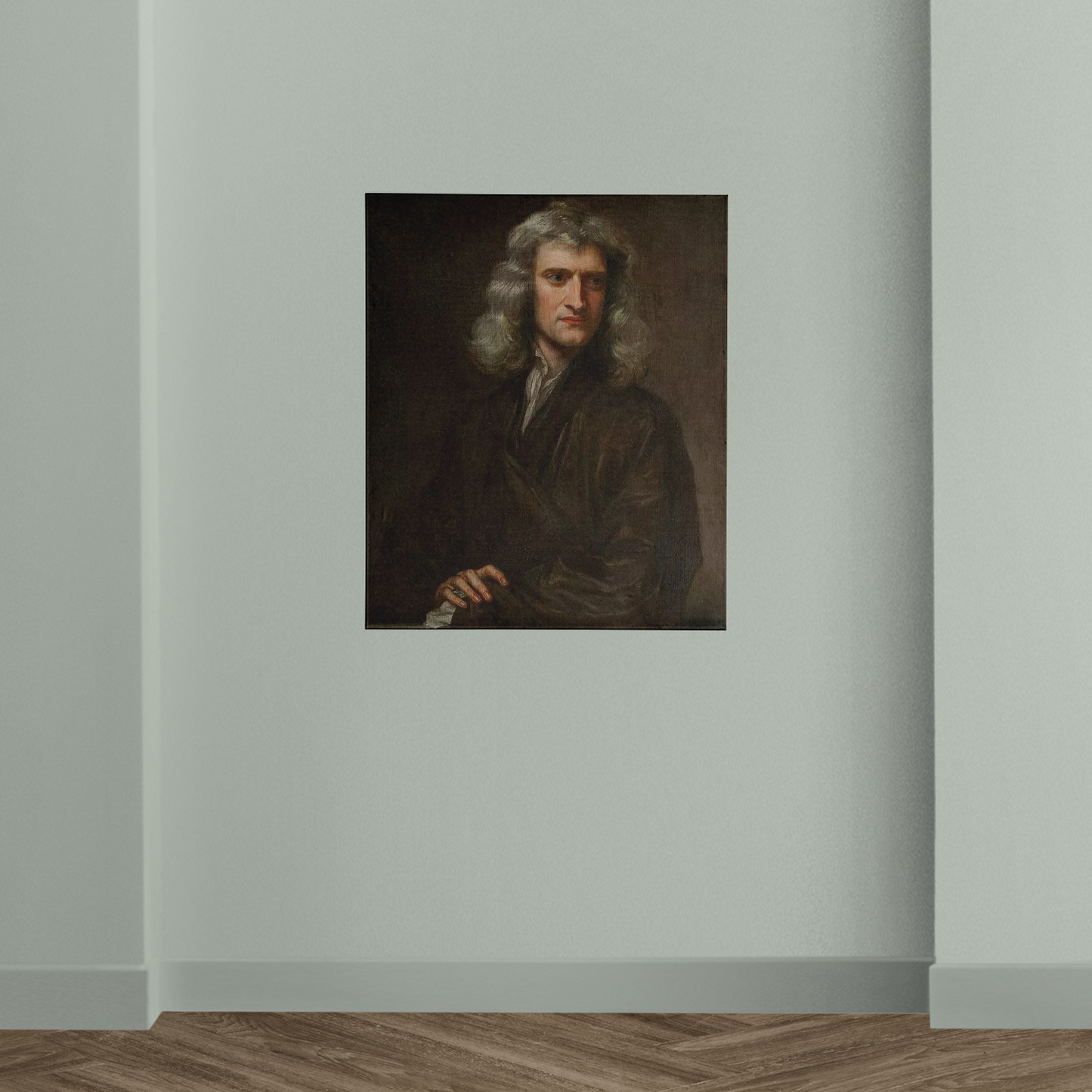 Portrait of Sir Isaac Newton by Godfrey Kneller 1689 Painting Poster Art Print