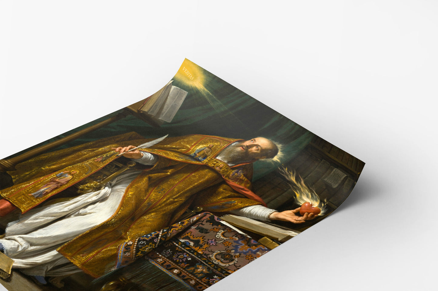 Saint Augustine by Philippe de Champaigne 1645 Painting Poster Art Print