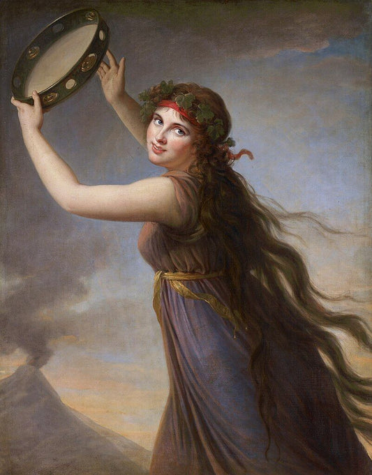 Lady Hamilton as a Bacchante Elisabeth Le Brun 1790 Painting Poster Art Print